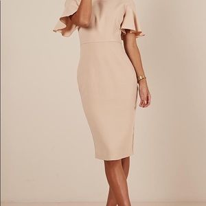 On my way up Dress beige